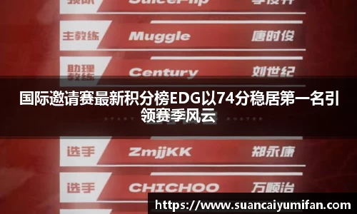 国际邀请赛最新积分榜EDG以74分稳居第一名引领赛季风云