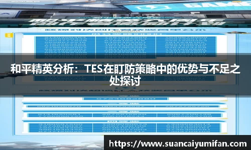 和平精英分析：TES在盯防策略中的优势与不足之处探讨