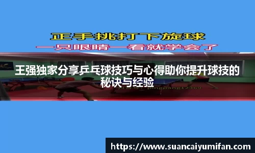 王强独家分享乒乓球技巧与心得助你提升球技的秘诀与经验